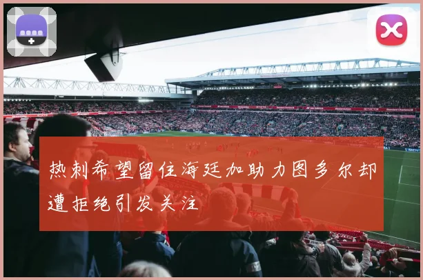 热刺希望留住海廷加助力图多尔却遭拒绝引发关注